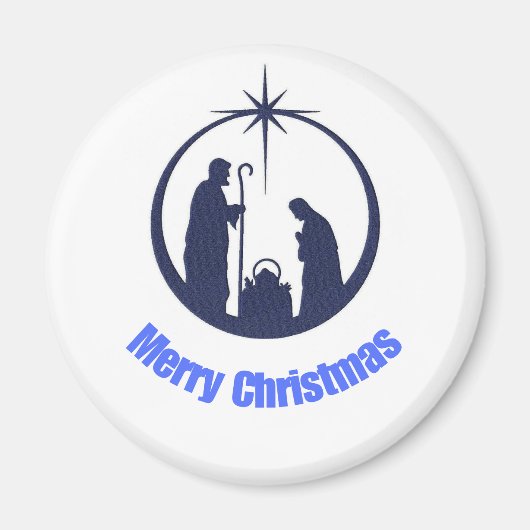 Vrolijk kerstfeest Button Magneet (Voorkant)