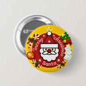 Vrolijk kerstfeest_Button Ronde Button 5,7 Cm (Voorkant /achterkant)