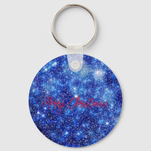 Vrolijk kerstfeest Button Sleutelhanger