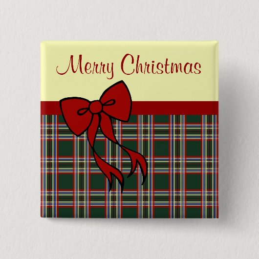 Vrolijk kerstfeest Cadeau Button (Voorkant)
