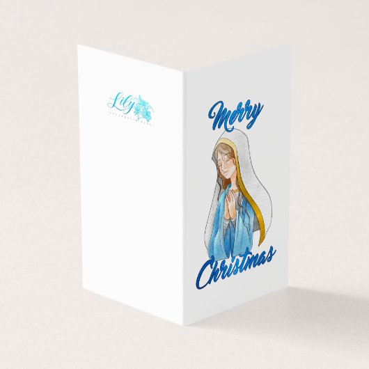 Vrolijk kerstfeest - cadeau kaart (Buitenkant)