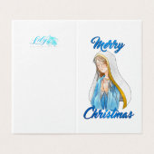 Vrolijk kerstfeest - cadeau kaart (Buitenkant ongevouwen)