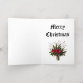 Vrolijk Kerstfeest Cadeau kaart! Folie Feestdagenkaart (Binnenlaag)