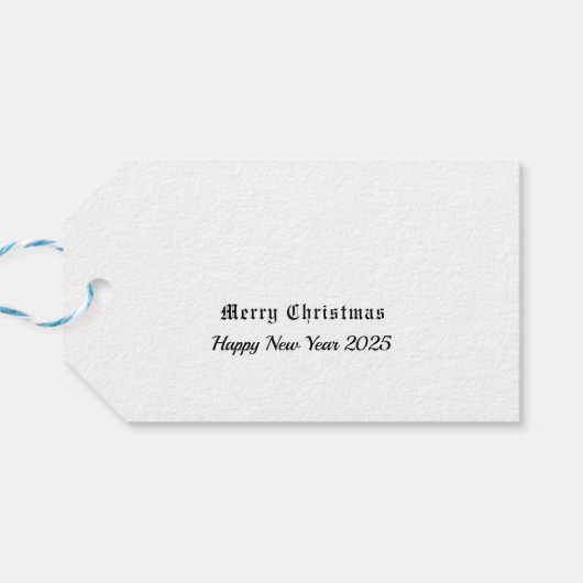 Vrolijk kerstfeest! cadeaulabel (Achterkant Horizontaal)