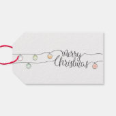 Vrolijk kerstfeest cadeaulabel (Achterkant Horizontaal)