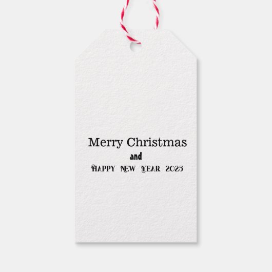 Vrolijk kerstfeest! cadeaulabel (Achterkant)