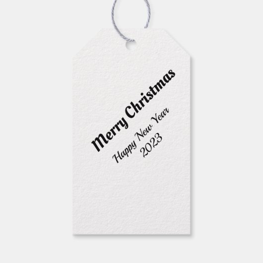 Vrolijk kerstfeest! cadeaulabel (Achterkant)