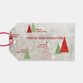 Vrolijk kerstfeest cadeaulabel (Achterkant Horizontaal)