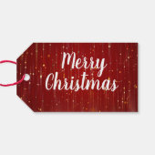 Vrolijk kerstfeest cadeaulabel (Achterkant Horizontaal)