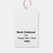 Vrolijk kerstfeest! cadeaulabel (Achterkant)