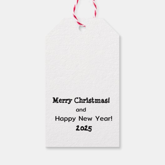 Vrolijk kerstfeest! cadeaulabel (Achterkant)