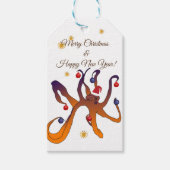 Vrolijk kerstfeest cadeaulabel (Voorkant)