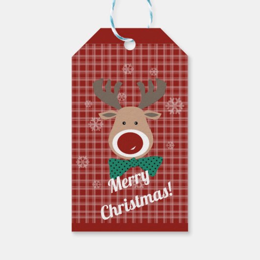 Vrolijk kerstfeest! cadeaulabel (Achterkant)