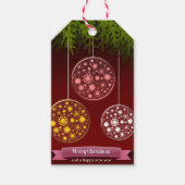 Vrolijk kerstfeest cadeaulabel (Voorkant)