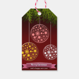 Vrolijk kerstfeest cadeaulabel