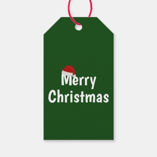 Vrolijk kerstfeest cadeaulabel (Voorkant)