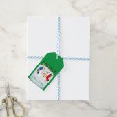 Vrolijk kerstfeest cadeaulabel (Met Touw)