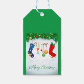 Vrolijk kerstfeest cadeaulabel (Voorkant)