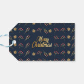 Vrolijk kerstfeest cadeaulabel (Achterkant Horizontaal)