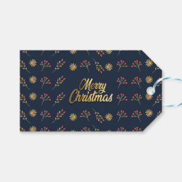 Vrolijk kerstfeest cadeaulabel