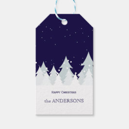 Vrolijk kerstfeest cadeaulabel