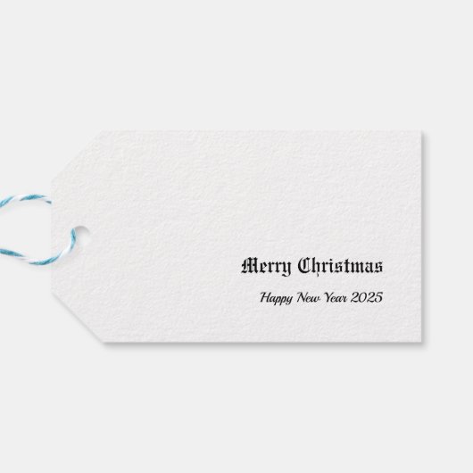 Vrolijk kerstfeest! cadeaulabel (Achterkant Horizontaal)