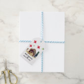 Vrolijk kerstfeest! cadeaulabel (Met Touw)