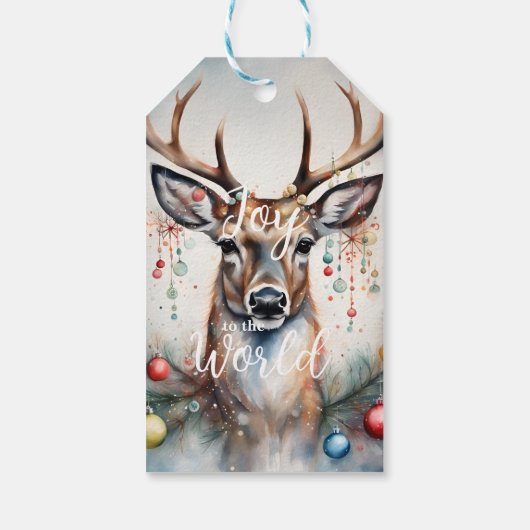 Vrolijk kerstfeest cadeaulabel (Achterkant)