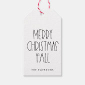 Vrolijk kerstfeest cadeaulabel (Voorkant)