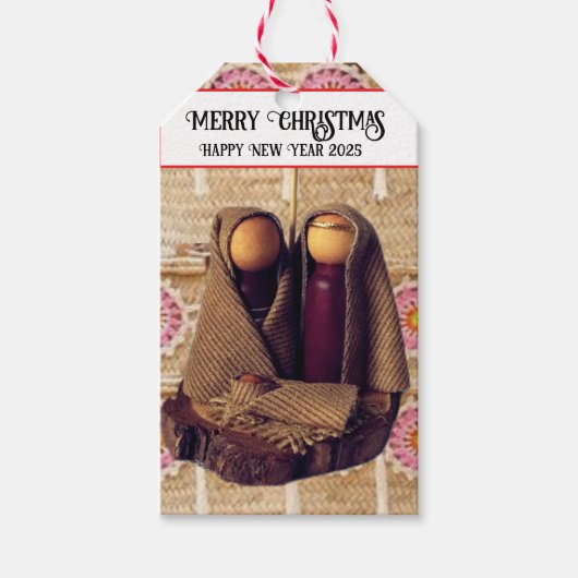 Vrolijk kerstfeest! cadeaulabel (Voorkant)