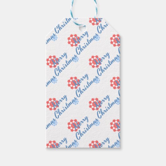 Vrolijk kerstfeest cadeaulabel (Voorkant)