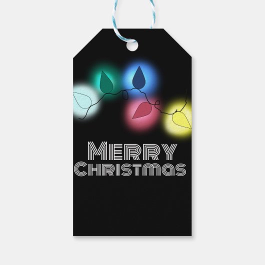 Vrolijk kerstfeest cadeaulabel (Achterkant)