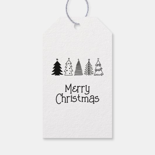 Vrolijk kerstfeest cadeaulabel (Achterkant)