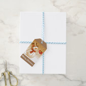 Vrolijk kerstfeest cadeaulabel