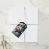 Vrolijk kerstfeest cadeaulabel (Met Touw)