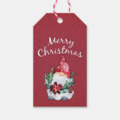 Vrolijk kerstfeest cadeaulabel (Voorkant)