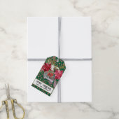 Vrolijk kerstfeest! cadeaulabel (Met Touw)