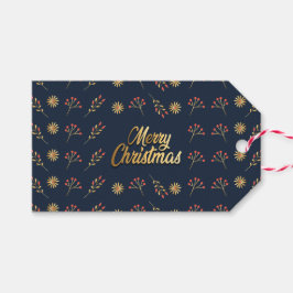 Vrolijk kerstfeest cadeaulabel