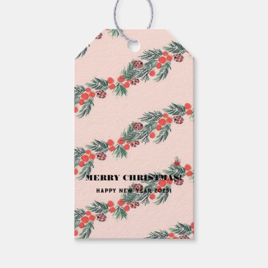 Vrolijk kerstfeest! cadeaulabel (Voorkant)