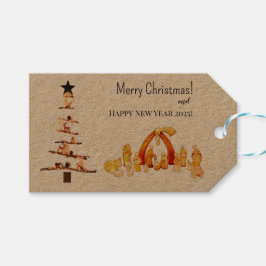 Vrolijk kerstfeest! cadeaulabel