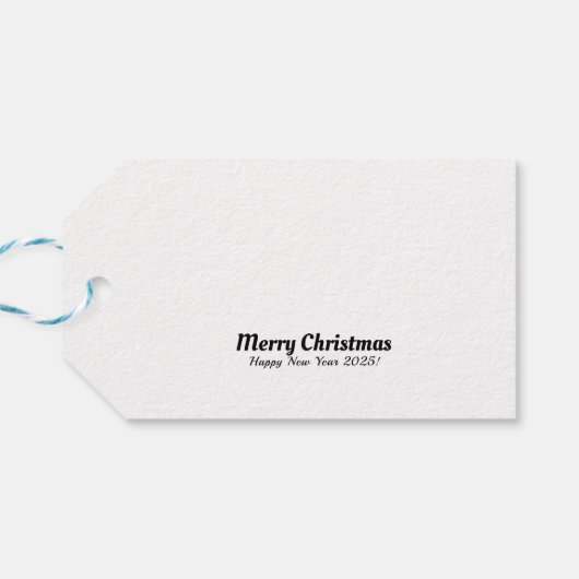 Vrolijk kerstfeest! cadeaulabel (Achterkant Horizontaal)