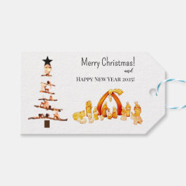 Vrolijk kerstfeest! cadeaulabel