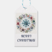 Vrolijk kerstfeest cadeaulabel (Voorkant)