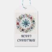 Vrolijk kerstfeest cadeaulabel (Achterkant)