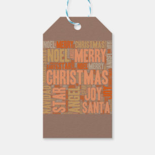 Vrolijk kerstfeest cadeaulabel