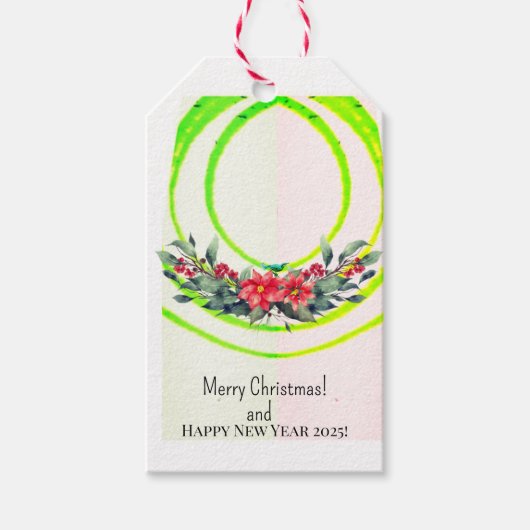 Vrolijk kerstfeest! cadeaulabel (Voorkant)