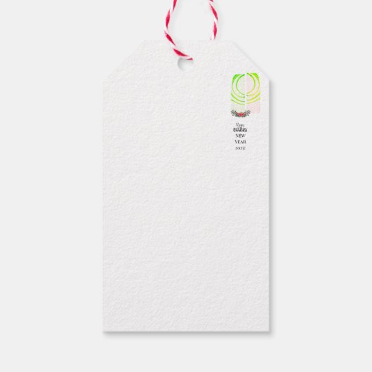 Vrolijk kerstfeest! cadeaulabel (Achterkant)