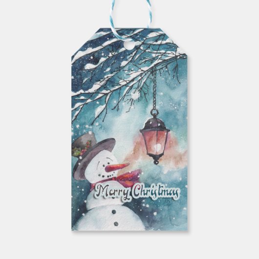 Vrolijk kerstfeest cadeaulabel (Achterkant)