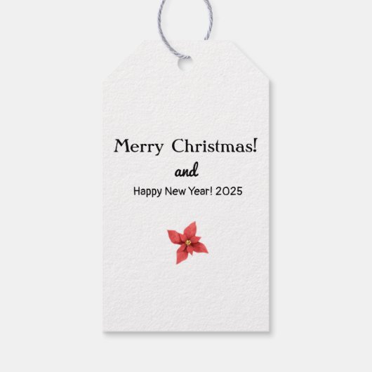 Vrolijk kerstfeest! cadeaulabel (Achterkant)