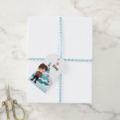 Vrolijk kerstfeest cadeaulabel (Met Touw)